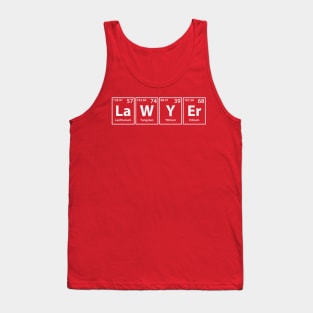 Lawyer (La-W-Y-Er) Periodic Elements Spelling Tank Top